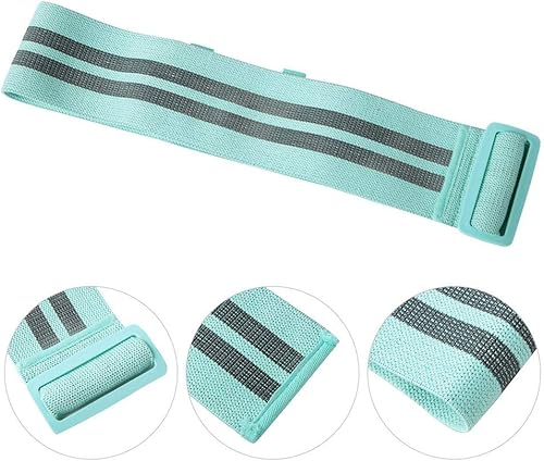 Miniatura 7 de Bandas de resistencia ajustables antideslizantes para ejercicios de cadera, círculo, gimnasio, yoga, fitness, ejercicio, unisex (verde claro)