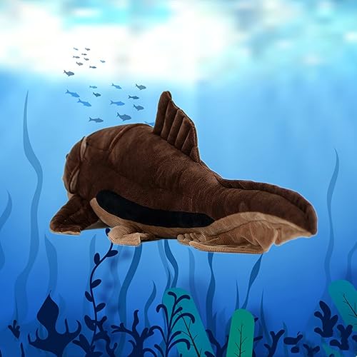 Miniatura 4 de Simulation Deng's Fish - Juguetes de peluche de 23.62 pulgadas, suave y realista, juguete de peluche de pez de Deng, lindo regalo de Navidad para