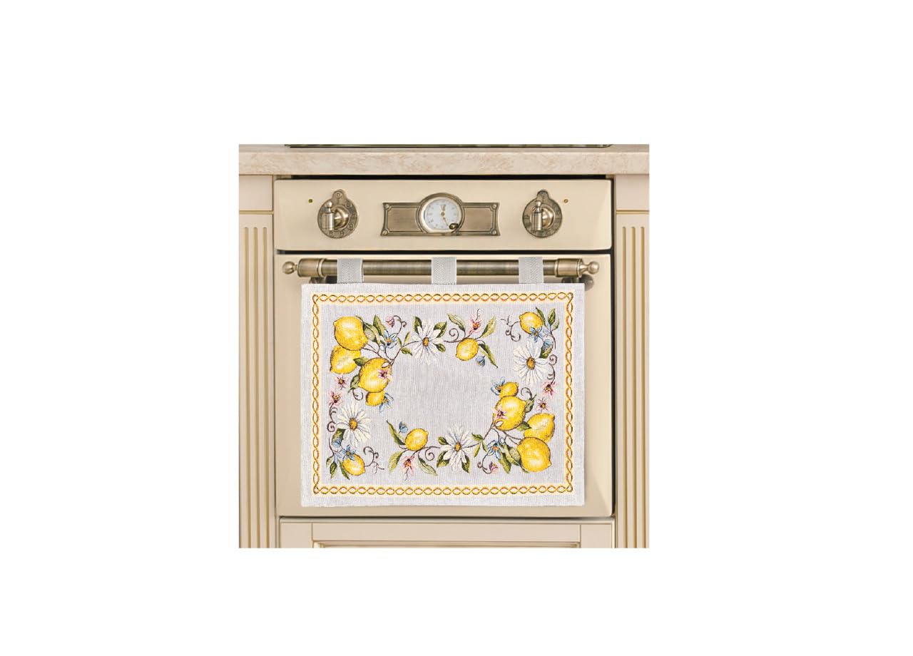CapitanCasa Copriforno Universale Decorazione Forno Cucina Estivo Limoni Gialli