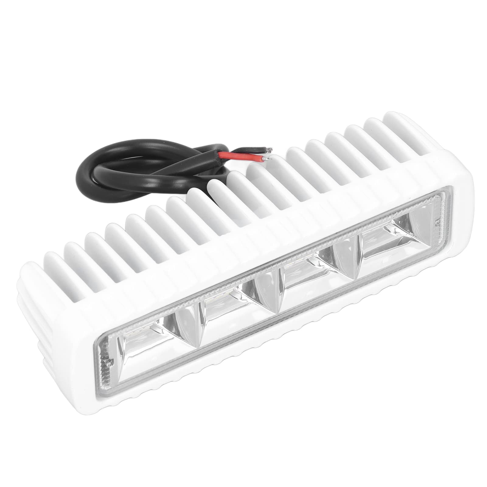 Lampe de pont de bateau, barre lumineuse de bateau de 6,3 pouces LED IP68 étanche 120° projecteur 4000LMS 12/24 V 6000K pour Marine pour RV