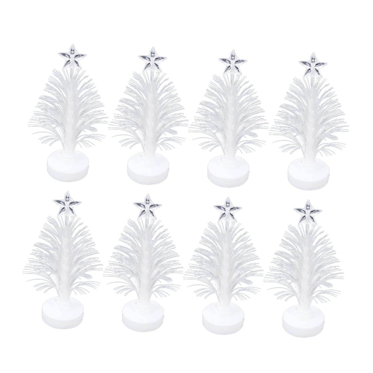 DOITOOL 8pcs Led Christmas Tree Night Light Decorative Lights for Indoor Spaces for Home and Delicate and Lifelike Design Random Style