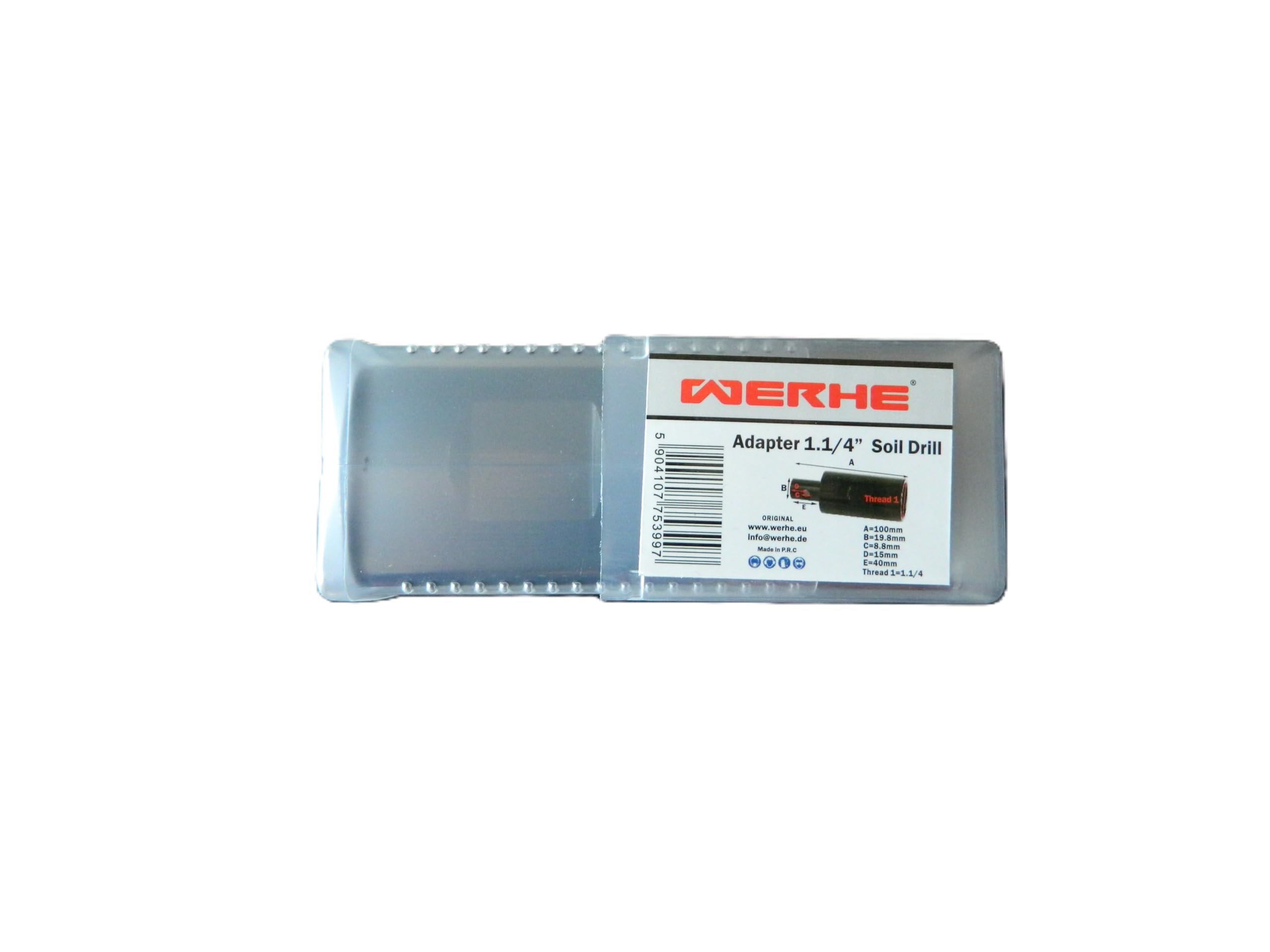 WERHE® Adapter 1 1/4’ UNC for earth auger for drilling machine. for core drill to well drill core drill to pile drill - Image 4
