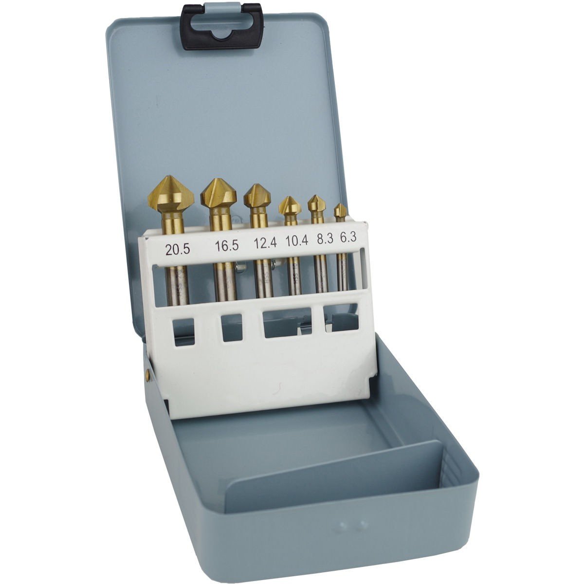 Kegelsenker HSS 6tlg. Satz – Senker, Kegelbohrer, Versenker, Entgrater