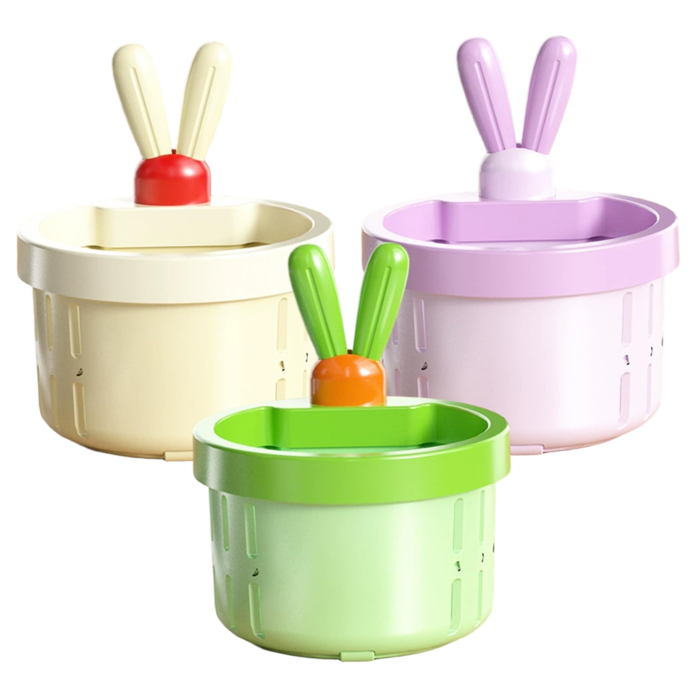 Goutdori Cactus Kitchen Sink Drain Strainer 3PCS, Press to Dump Basket Fits Most Kitchen and Bathroom Sinks Sink Strainer Basket, Cactus, Filter, Press to Dump, Bathroom S
