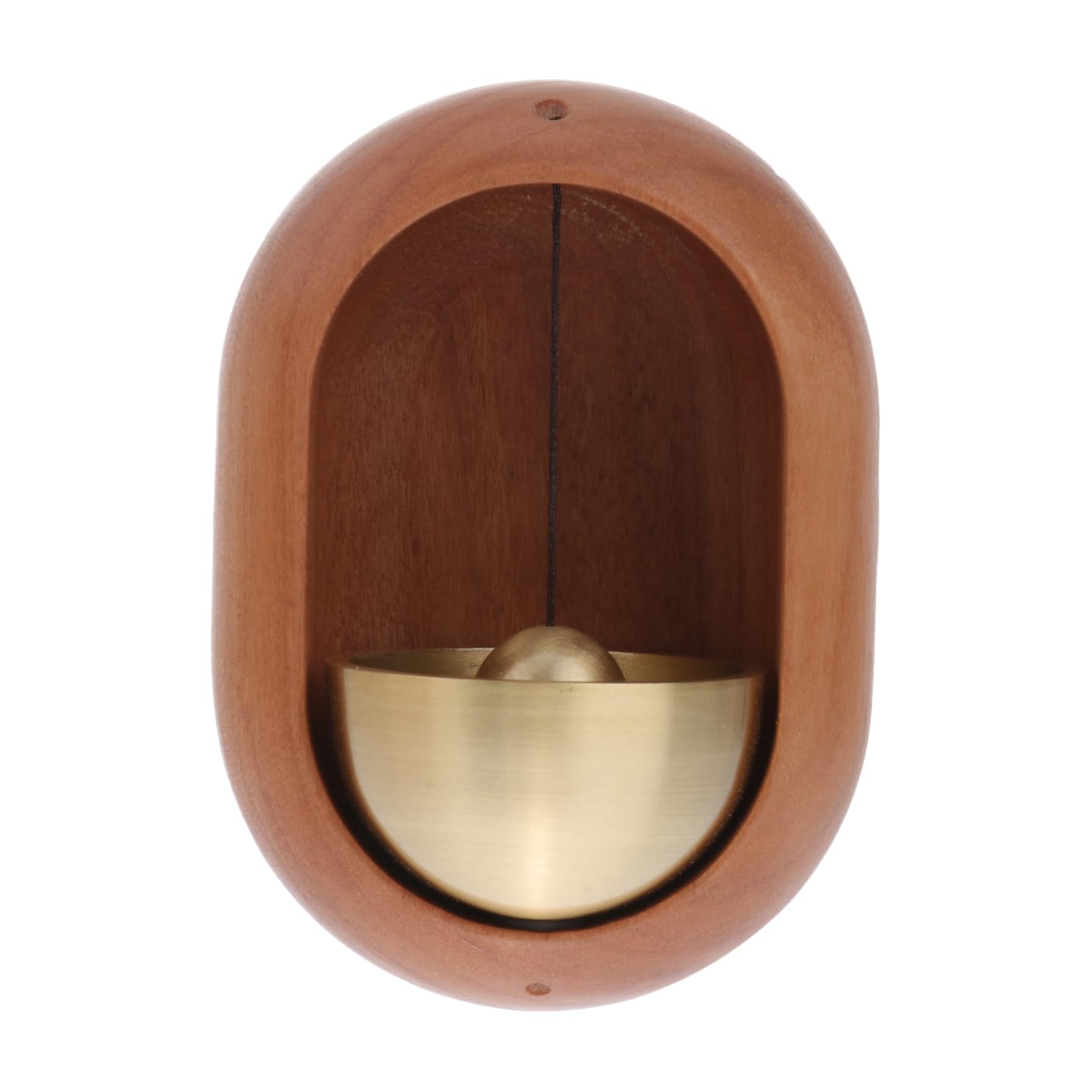 Carillón de Viento Decorativo de Madera y Aleación de Aluminio, Imán de Puerta, Sonido Claro, Café, para Jardín y Hogar