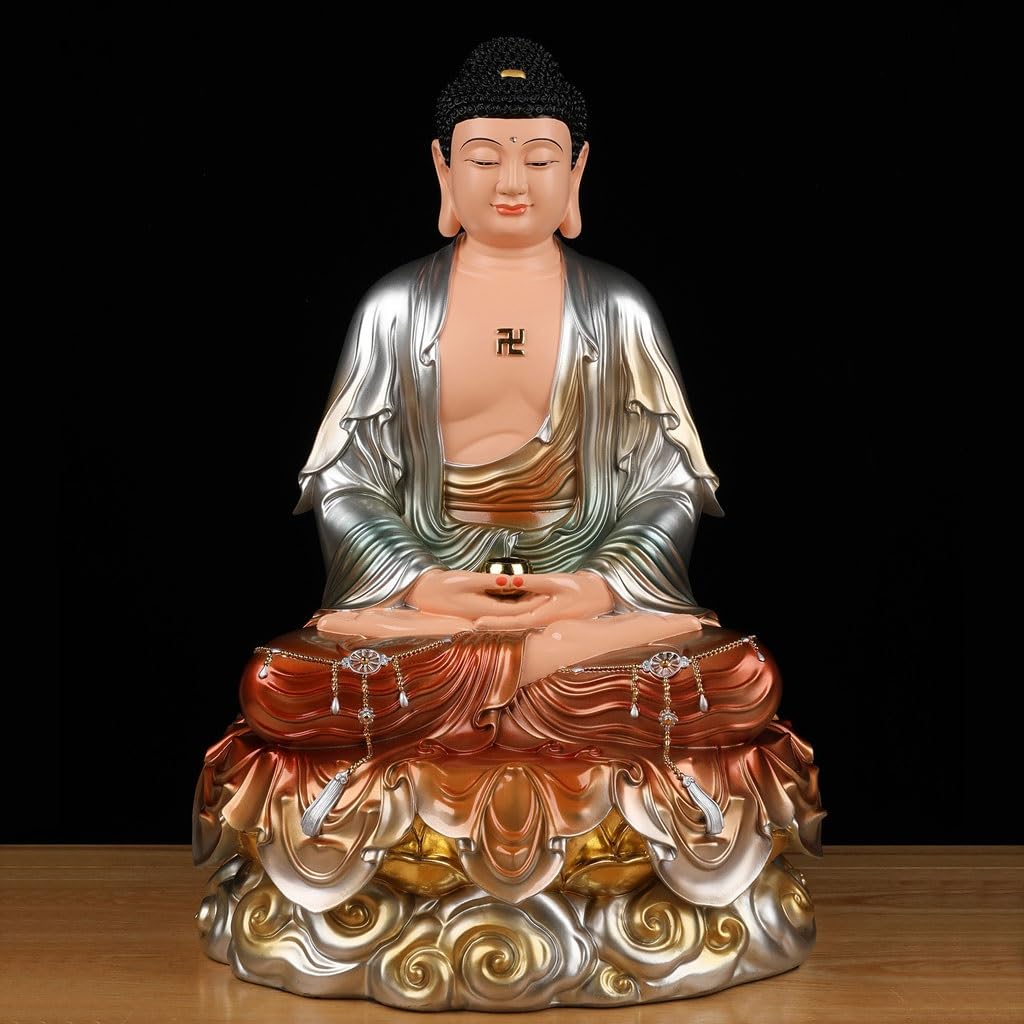 Estatua De Buda para Interiores Adornos Zen De Resina For Adoración En El Hogar, Buda III, Sala De Estar, Estudio, Meditación, Manualidades Estatua De Buda Meditando