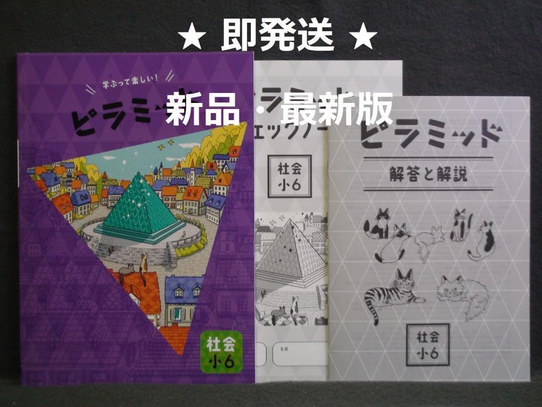 Amazon.co.jp: ピラミッド 社会 小6 解答確認テスト付 6年