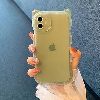 Amazon.co.jp: Kodani iPhone15 ケース 対応 カバー かわいい 3D 猫耳