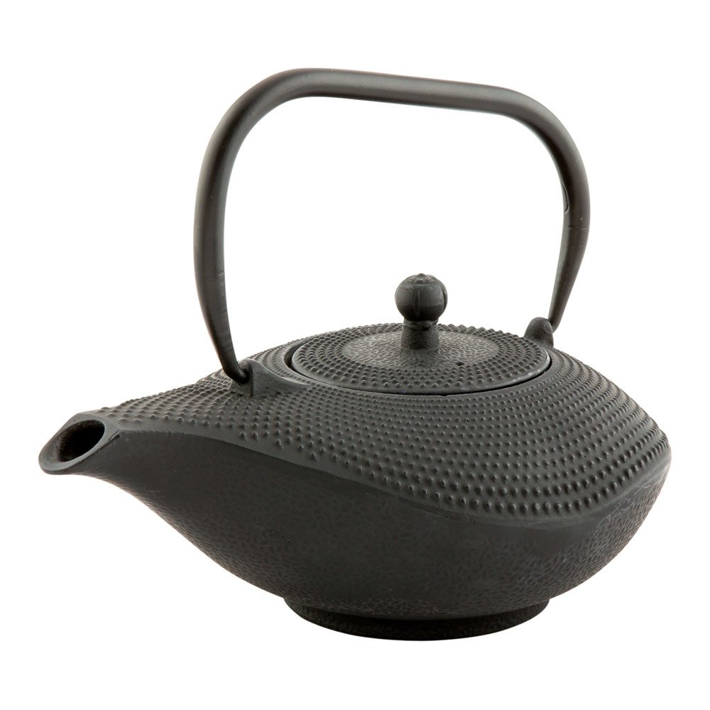 Tetsubin Prosperity Black Cast Iron Teapot 34 Ounces 1 Count Box Teiera 34 ounces argento