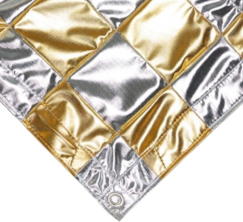 6'x6' 1.8x1.8m Silver/Gold Checkerboard Lamay Reflector/Overhead Butterfly, with One Seam
