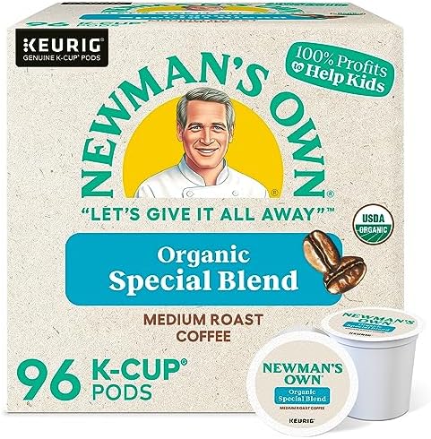Newman's Own Organics Special Blend Keurig Single-Serve K-Cup Pods, Medium Roast Coffee, 96 Count