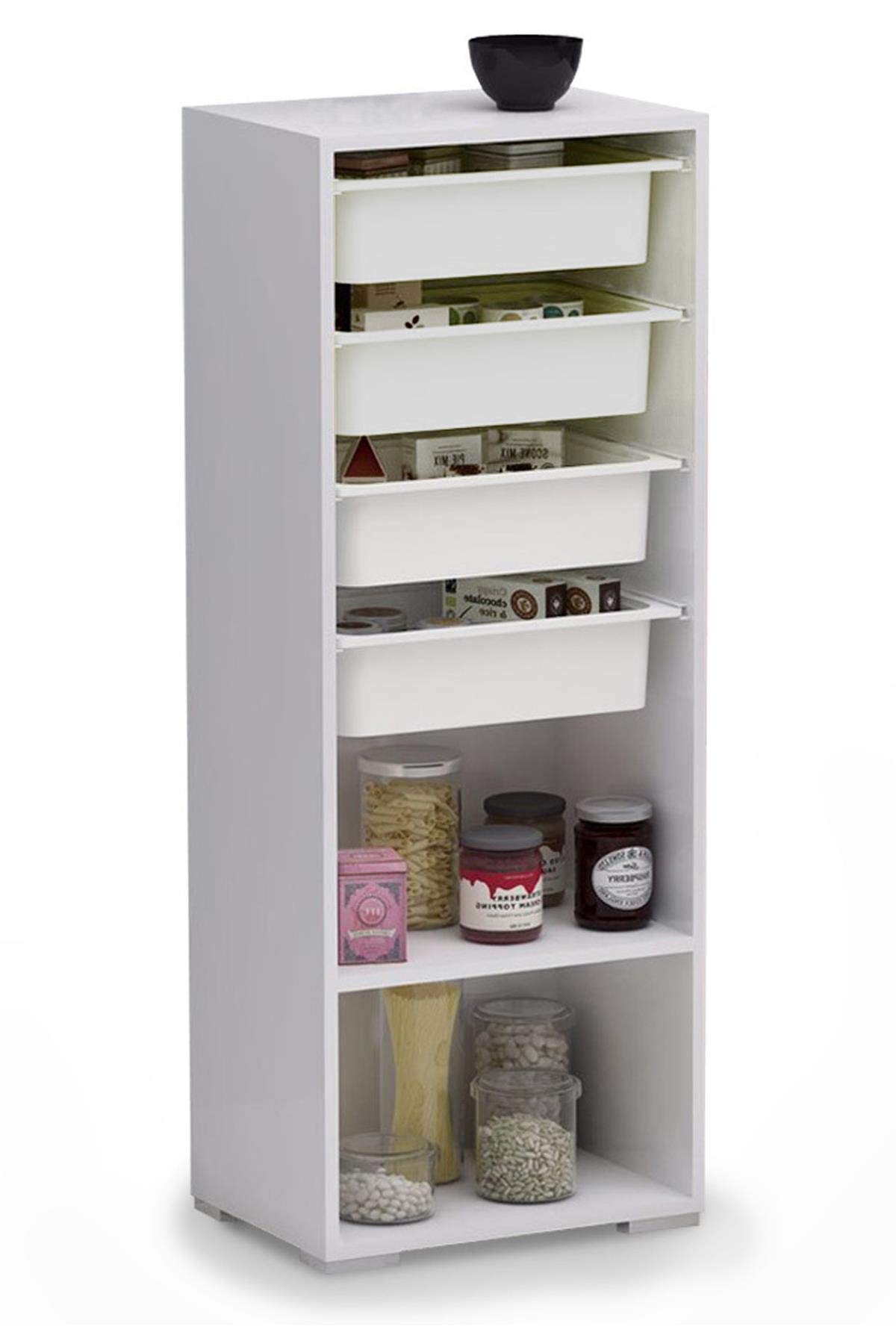 Mutfak Dolabi Banyo Dolabi 4 Sepetli Dolap Cok Amacli Dolap Amazon Com Tr