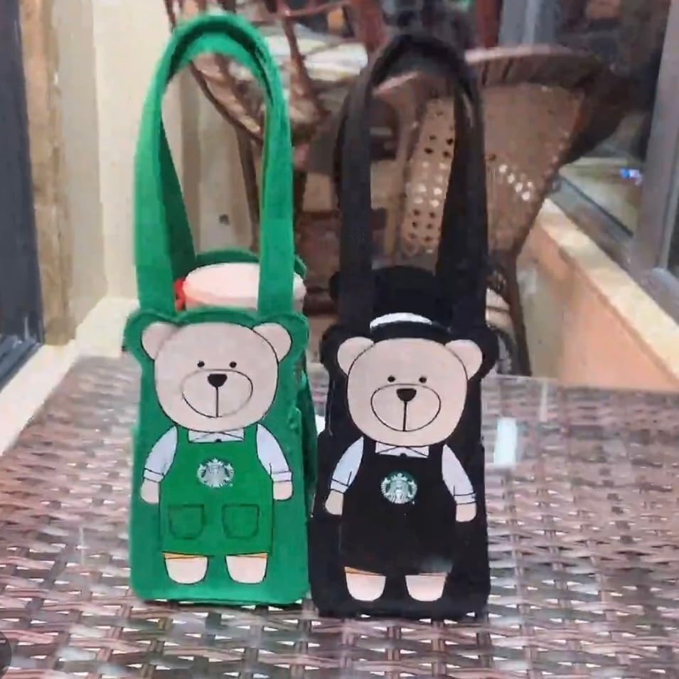 Amazon.co.jp: ベア柄 ベアリスタ グリーン US 海外 スターバックス