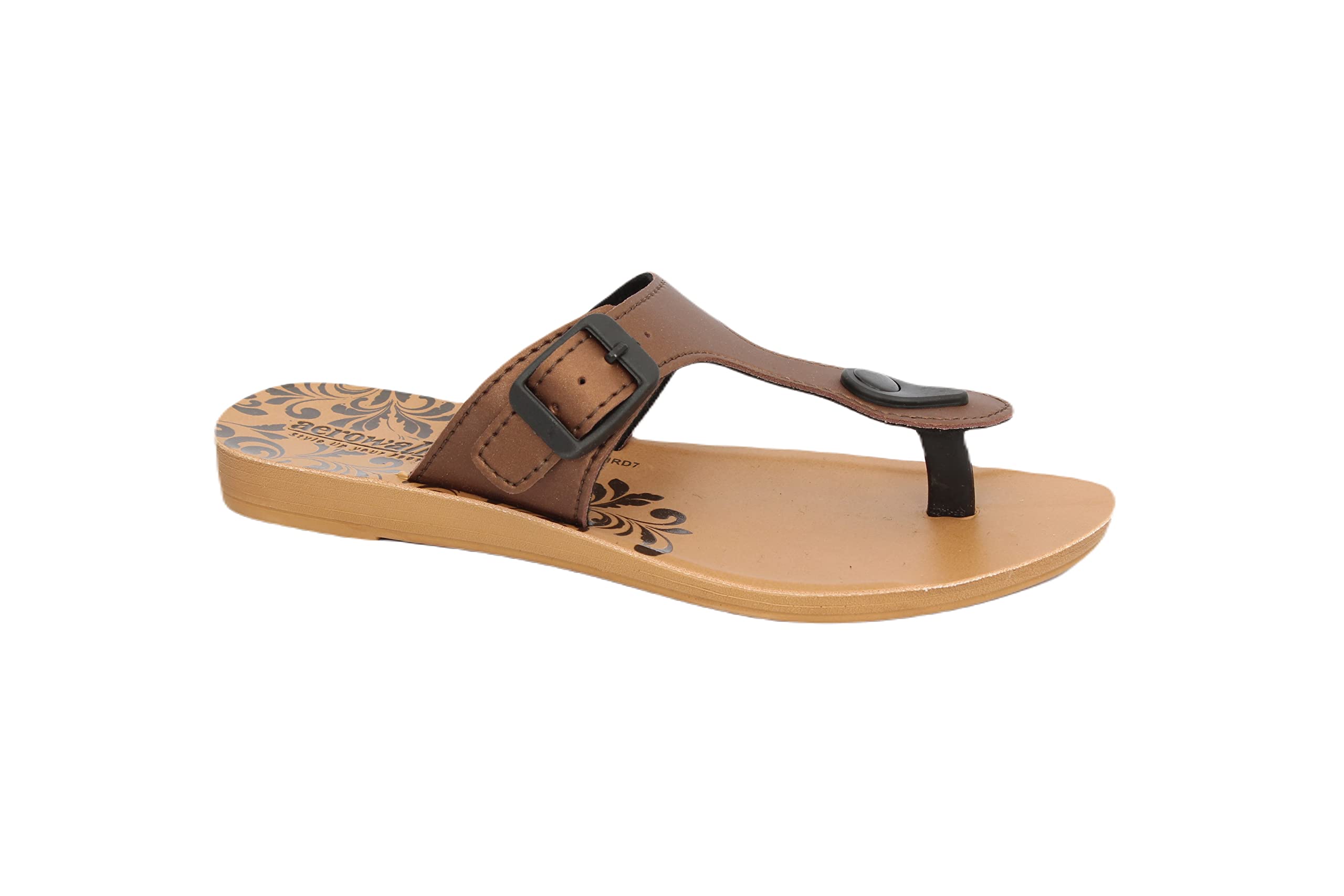 AEROWALK Stylish Fashion Sandal/Slipper for Women | Comfortable| Lightweight | Anti Skid | Casual Office Footwear (IRD7_COPPER_36) (B0BX8ZJVS6) Amazon Price History, Amazon Price Tracker