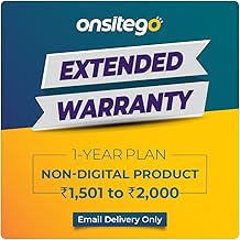 Onsitego 1 Year Extended Warranty for Non-Digital Products from Rs. 1501-2000 (Email Delivery - No Physical Kit)