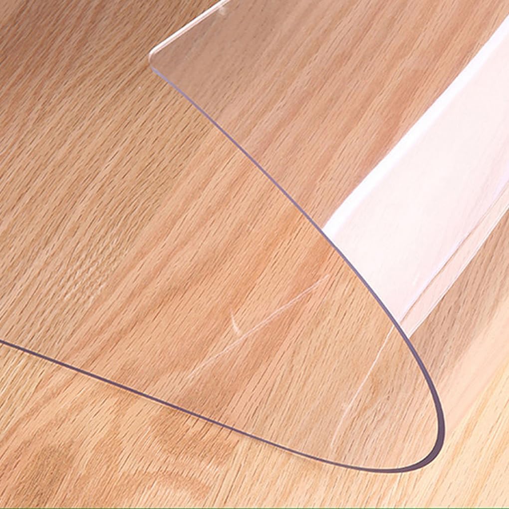 Mata podłogowa, 2,0 mm, PCW, mata ochronna na sprzęt fitness, ochrona przed plamami, przezroczysta, do biura, gabinetu, sypialni, 140 x 160 cm