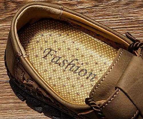 Asifn Men's Business Breathable Loafers Summer Casual Walking Sneakers Handmade Driving Office Shoes3