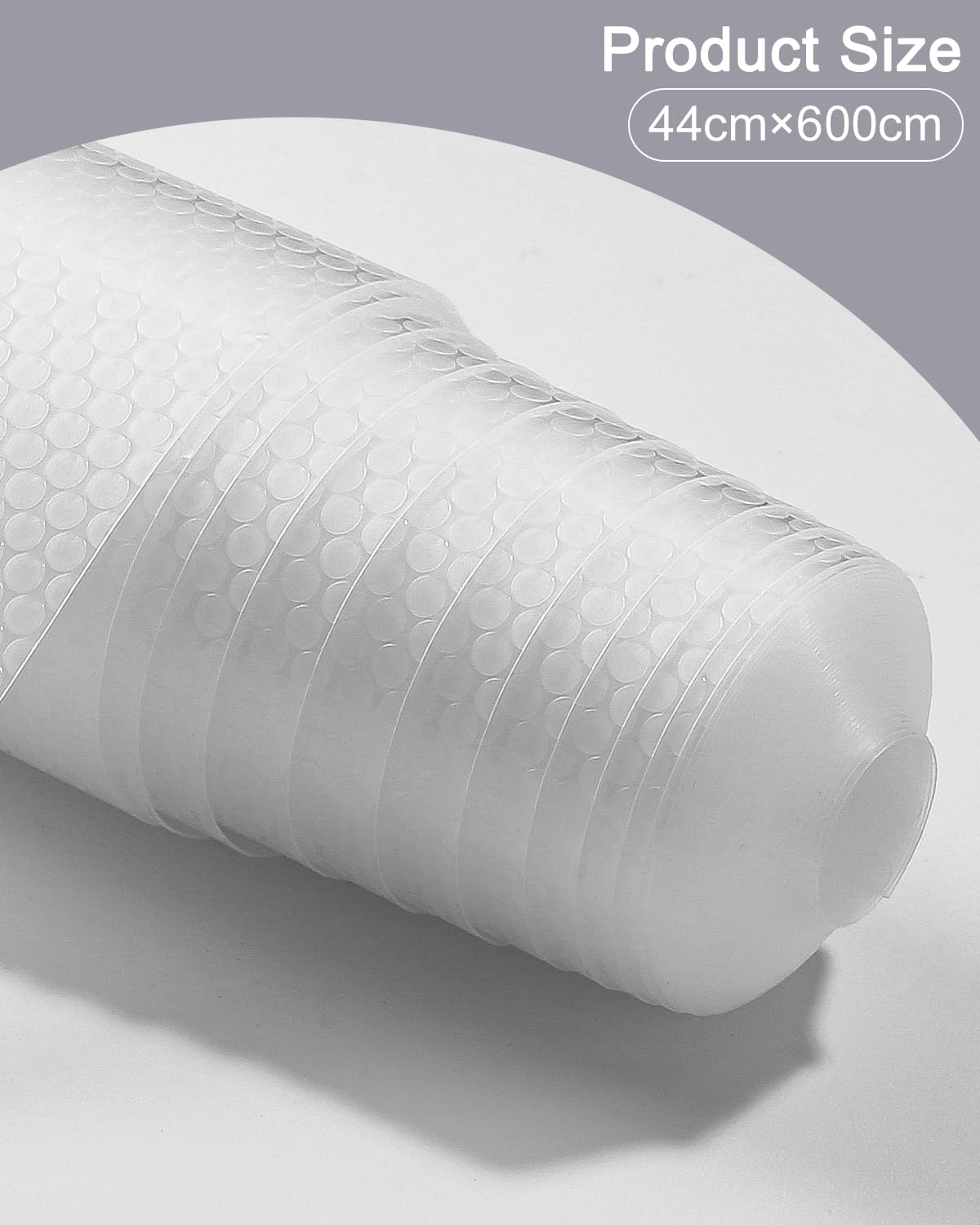 Jissta 44*600cmTappetino per Cassetti,Tappetini Antiscivolo,per Cassetti Non-adesivo EVA Trasparente Impermeabile Shearable Tappetini per Frigorifero Tavolo Mobile Cucina Lavello Ripiani(trasparente)