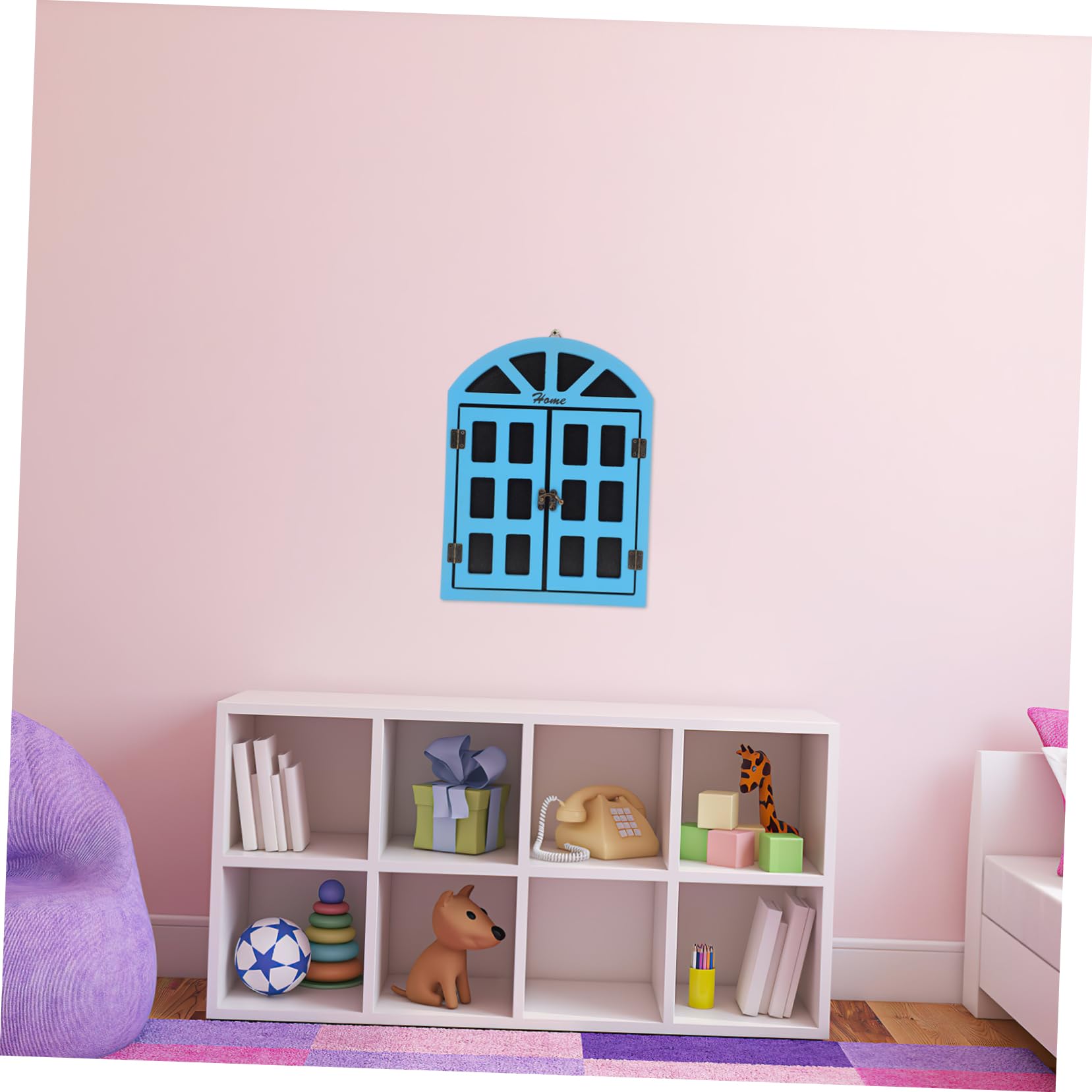 SHINEOFI Holz Kreidetafel zum Aufhängen als Fensterdeko Leicht Abwischbar Blau für Zuhause und Hochzeiten