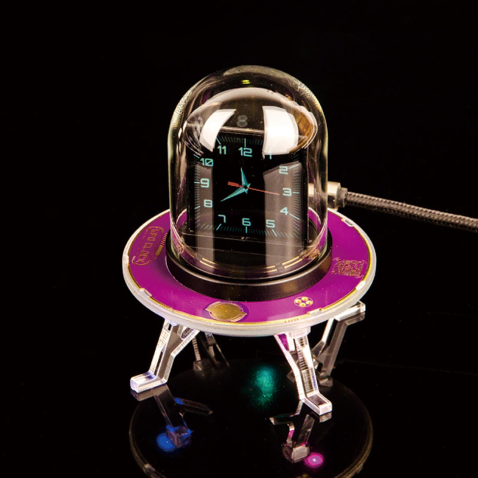 Orologio digitale retrò Nixies Tube con schermo IPSS in tempo reale dei prezzi dell'oro e RGBS effetti di illuminazione ambientale, analogico/digitale ibrido orologio da scrivania