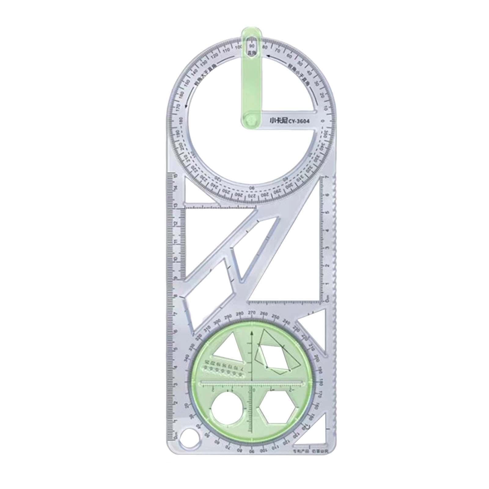 Zanthicia White Transparent Drawing Ruler Essential Item Draft Rulers School Supplies Stationery Useful In Sketching Drawing Ruler For Office Has Various Patterns To, Style D