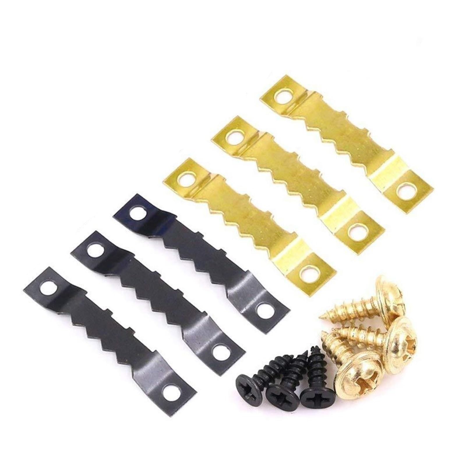 200Sets Sawtooth Picture Hangers Frame Hanging Double Hole