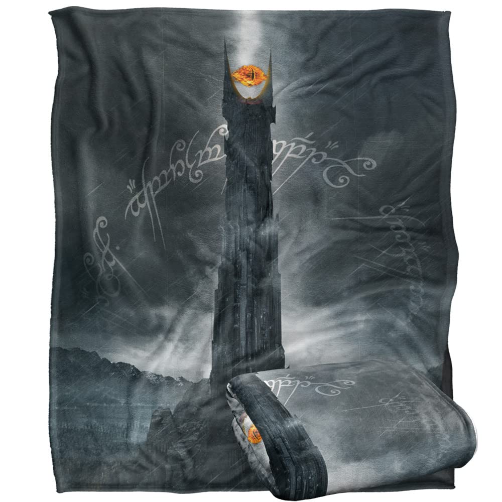 LORD OF THE RINGS The Blanket, 152 x 127 cm Barad-Dur Dark Tower Silky Touch Super Soft Throw Blanket