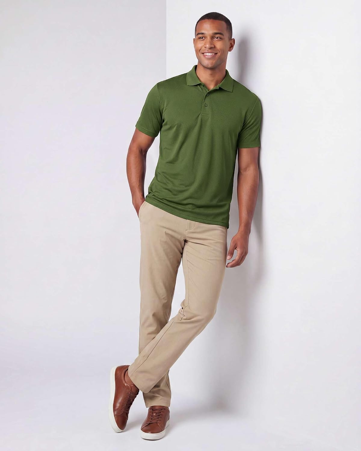 3 Pack Men's Short Sleeve Golf Polo Collared Athletic Tennis Shirt Casual | Available In Big & Tall, Quick Dry, Work, Moisture Wicking, Dry Fit, Tops, Hiking, Summer, Camisas Para Hombre, Performance