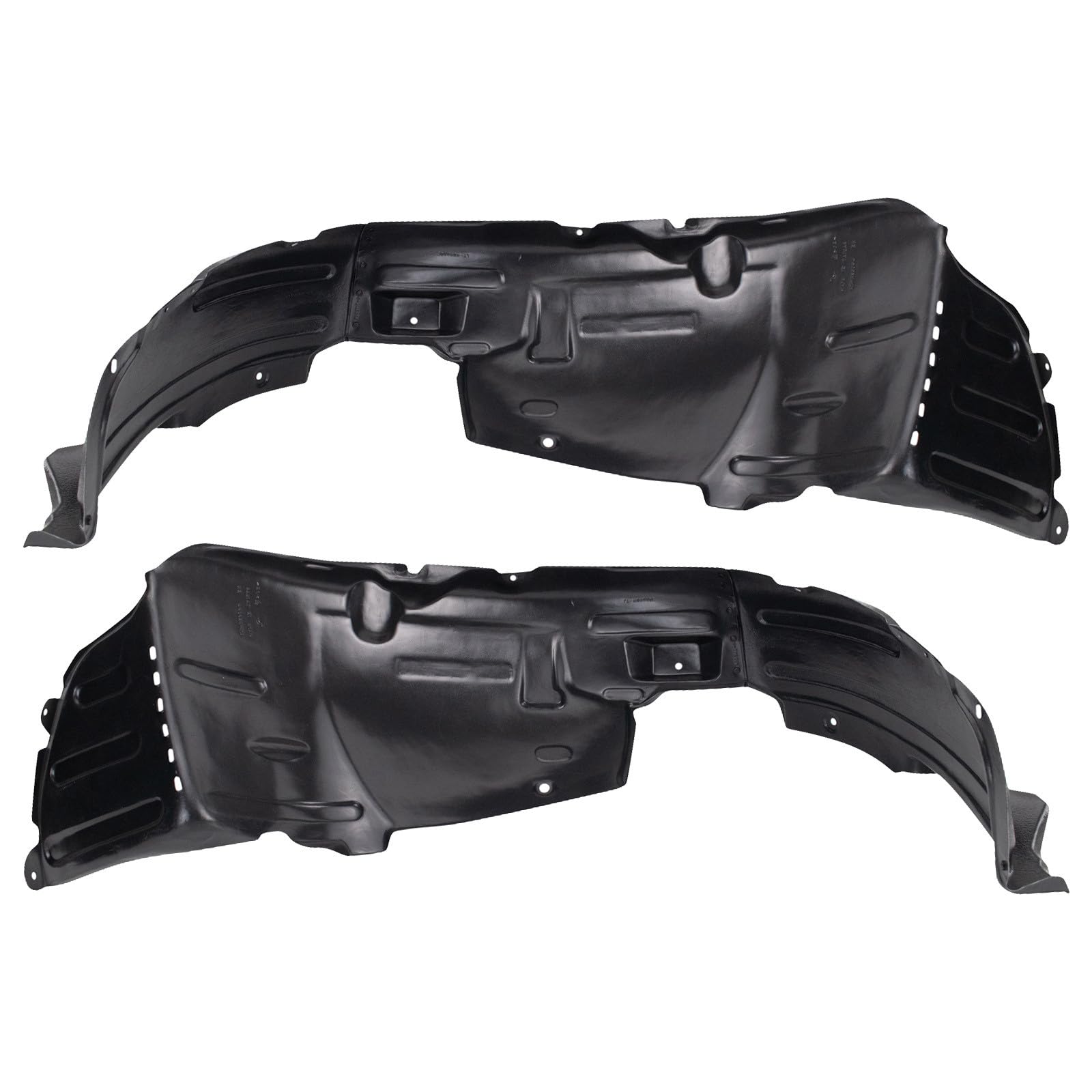 TRQ Front Inner Fender Liner Set | For 2010-2012 Hyundai Genesis Coupe HY1248120 HY1249120