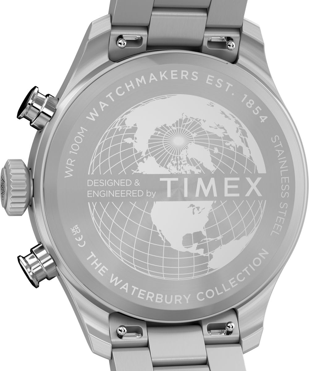 Timex Herren Multi Zifferblatt Quarz Armbanduhr Waterbury Ace Fly-Back