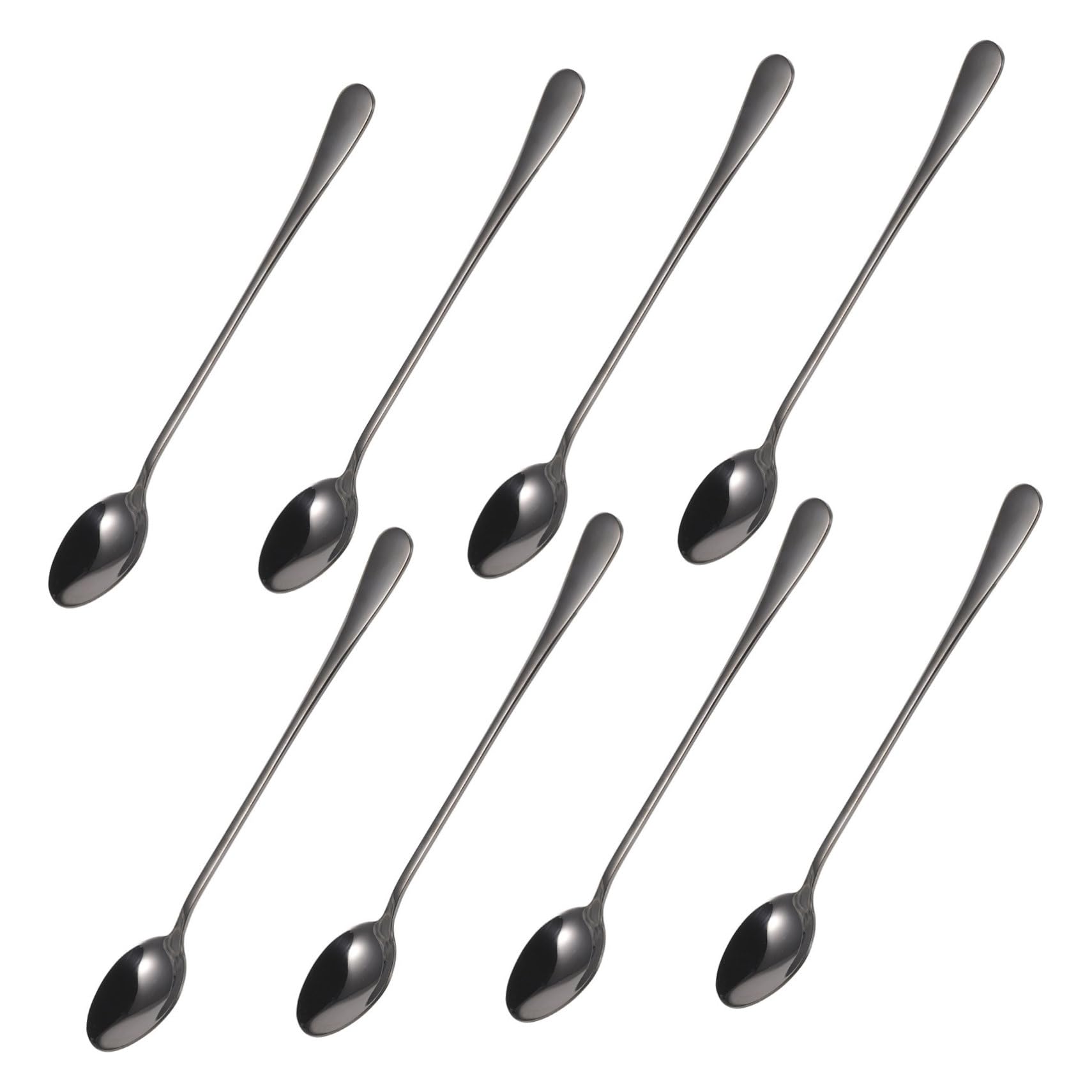 PRETYZOOM 32 Piezas cucharillas ice cream scoop cucharilla mezcladora de café cucharilla de agitación de bebidas alcohólicas cucharilla cuchara café revolviendo Acero inoxidable Black