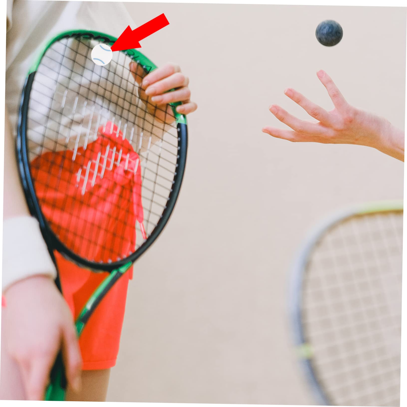 NAMOARLY 10Pcs Tennis Vibration Dampeners Racquet Absorbers for All Tennis Rackets Easy Installation Random for Players Seeking Enhanced Comfort