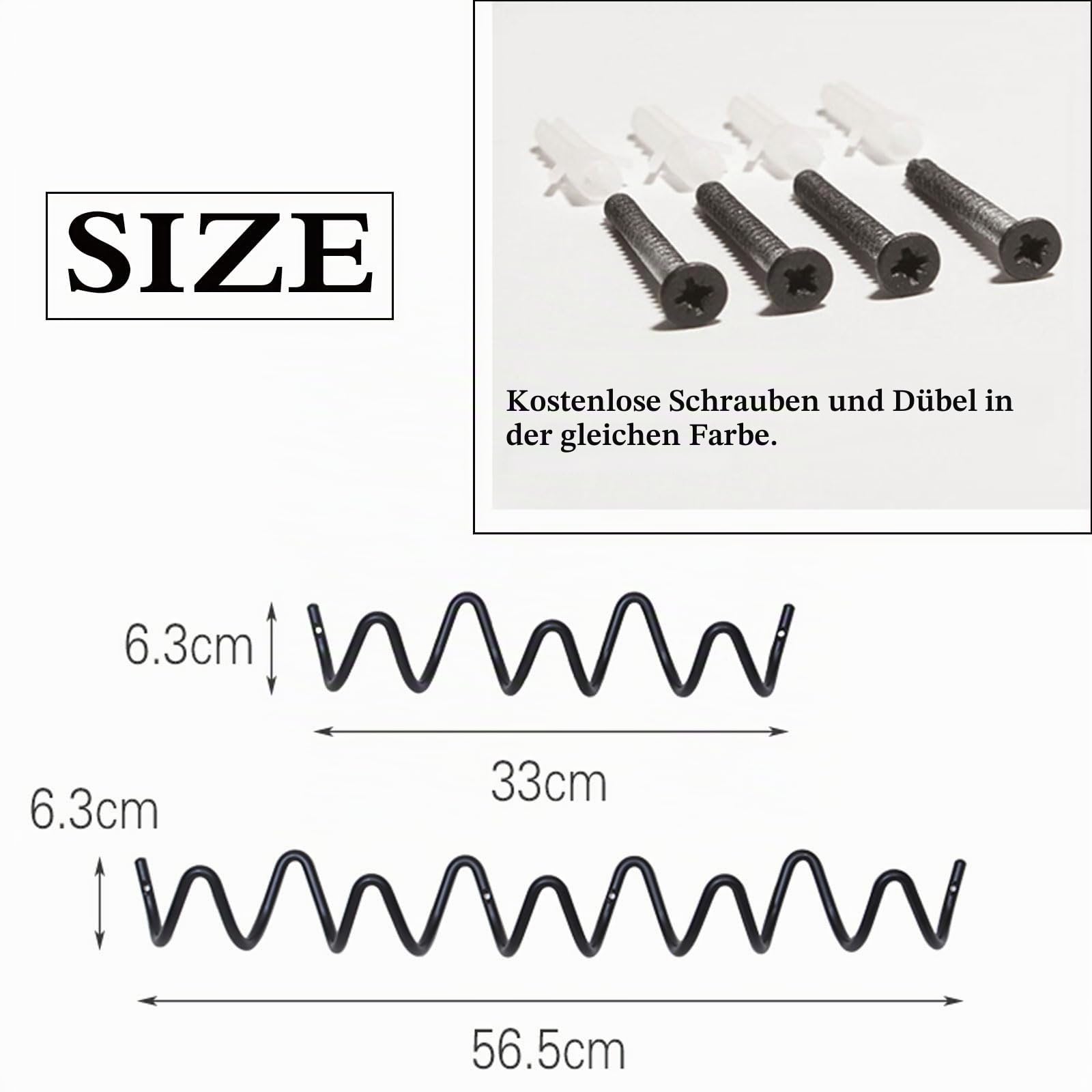 Moderne minimalistische Wandgarderobe,Garderobenleiste aus Metall,Moderne Garderobenleiste,Kleiderhaken Wand,Metallrahmen,Platzsparende， Für Jacken,Mäntel,Schals,Handtaschen und Mehr