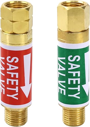 Los pararrayos del flashback del oxígeno y del acetileno fijaron tamaño B del extremo 916-18 del regulador