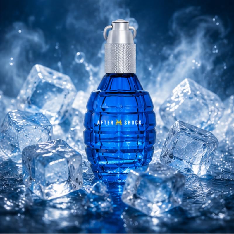 Image of Aftershock Icefox Eau De Parfum for Men 200ml | Long Lasting Perfume | Woody Aromatic Fragrance with Fresh Spicy, Lavender Fruity Notes | Masculine Luxury Scent for Daily & Evening Occasions