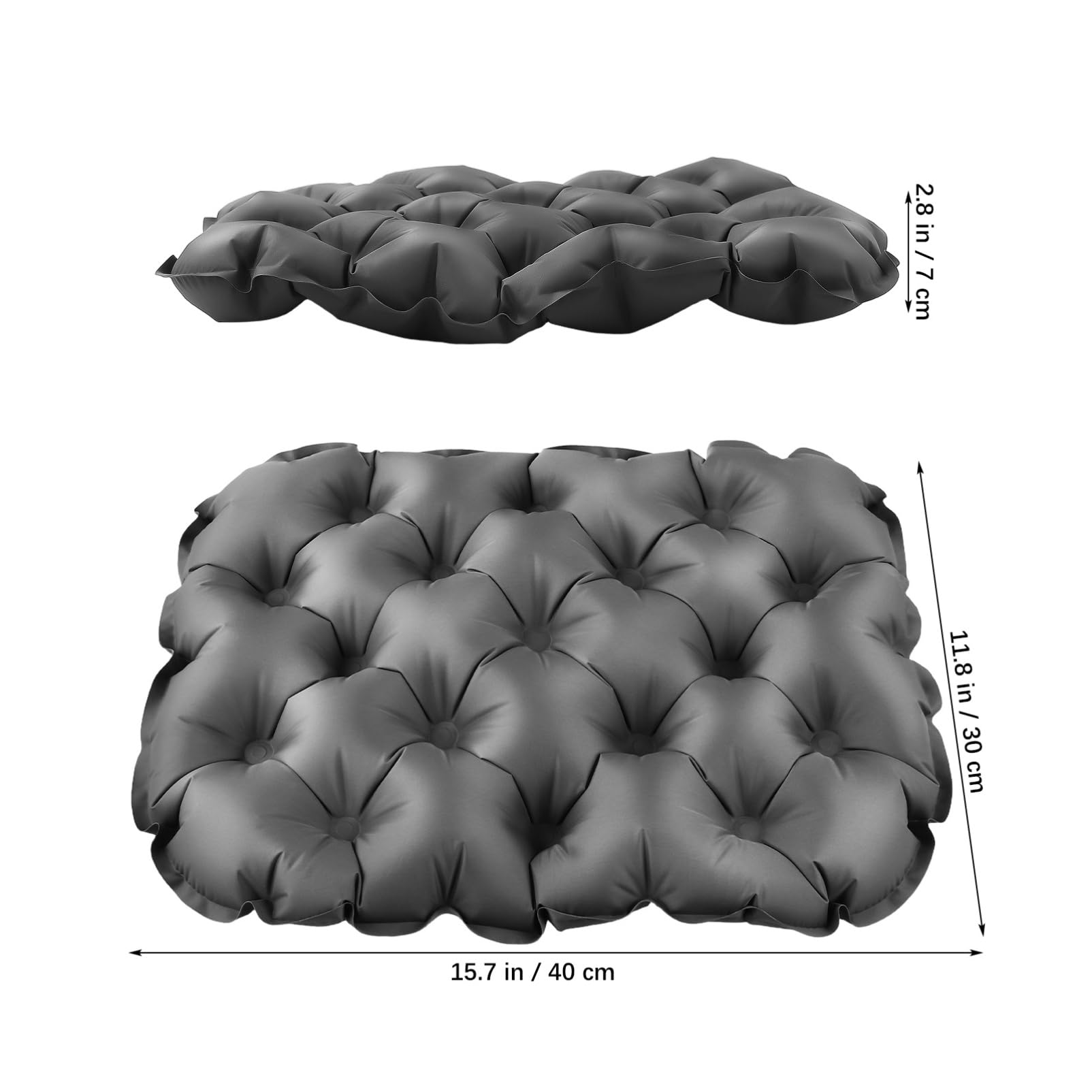 KICHOUSE Travel Seat Cushion Inflatable Outdoor Pad Backpacking Accessory Comfortable Hiking Seat Compact Storage Bag