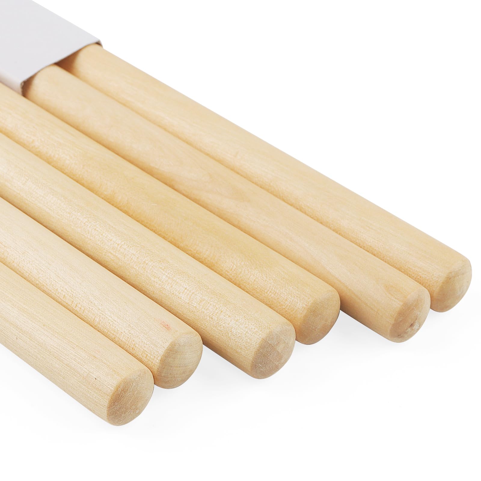 Bacchette Per Batteria 5A In Legno D'Acero - 20 Paia Con Punta Ovale - Foto 5