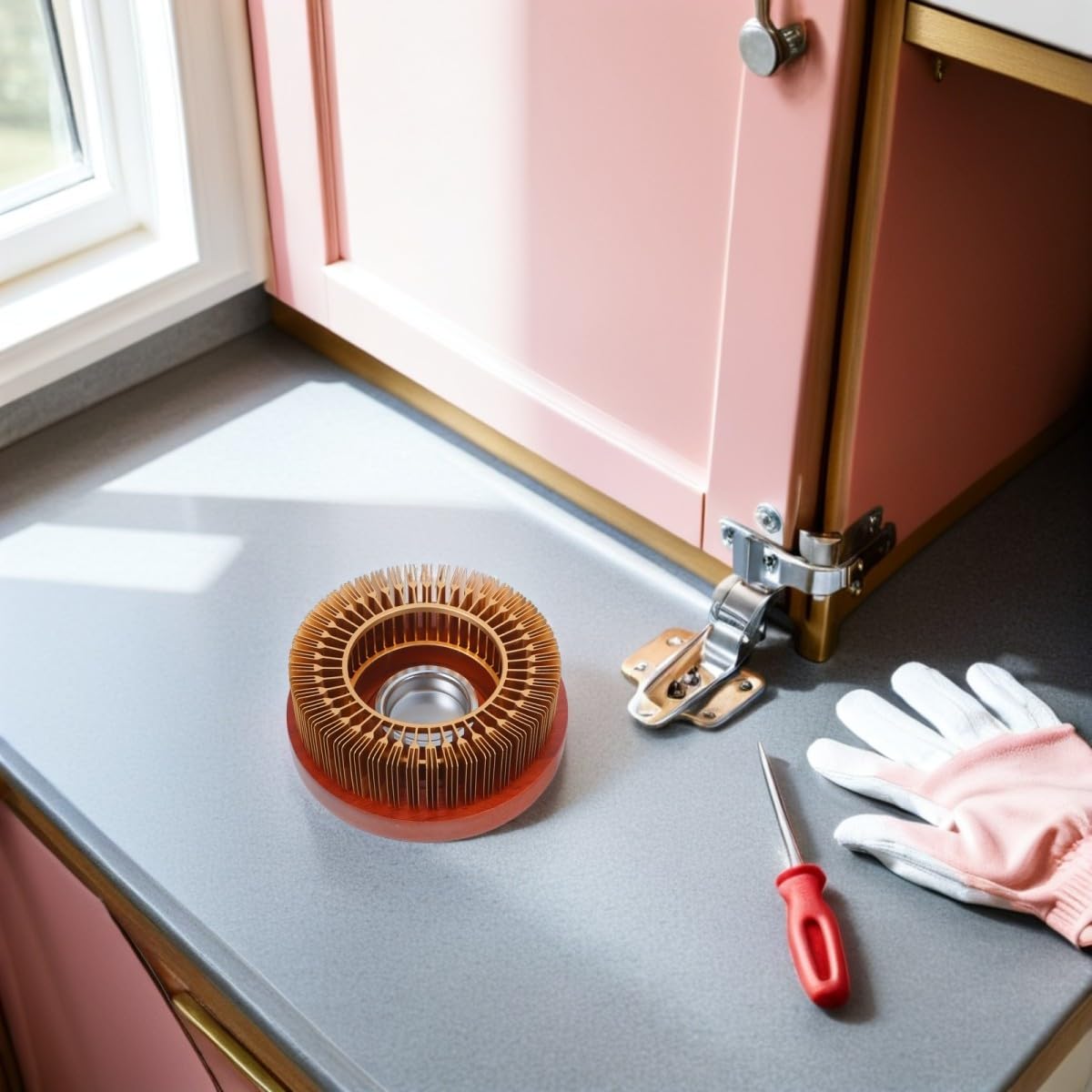 SHINEOFI Calentador Compatible Estándar y Mayoría de Madera de Teteras Tetera Aluminio Mantener el Caliente Fabricado para Té para Uso Cocina y Comedor