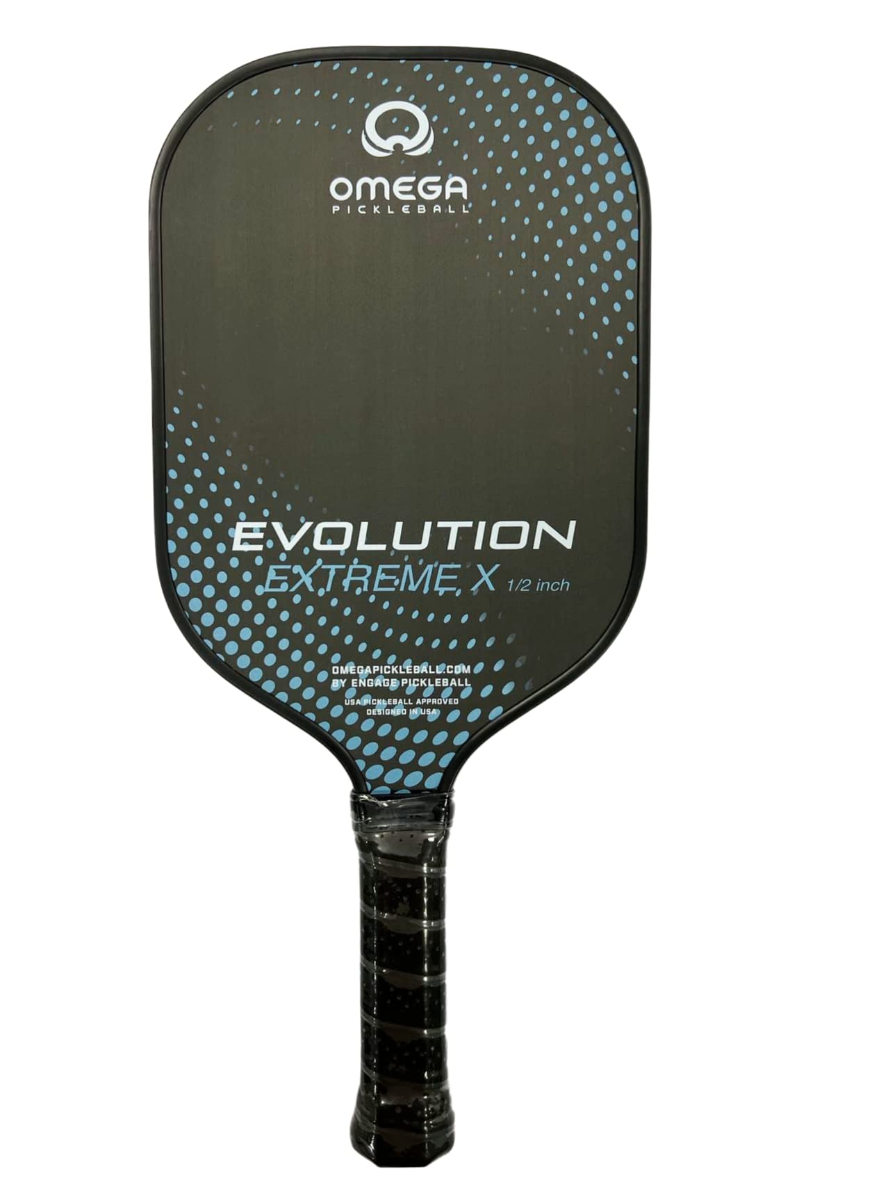 Engage Pickleball Omega Evolution Extreme X Pickleball Paddle - Pickleball Paddles with Polymer Core - USAPA Approved Pickleball Paddles Pickleball Rackets for Adults - 1/2" Elongated