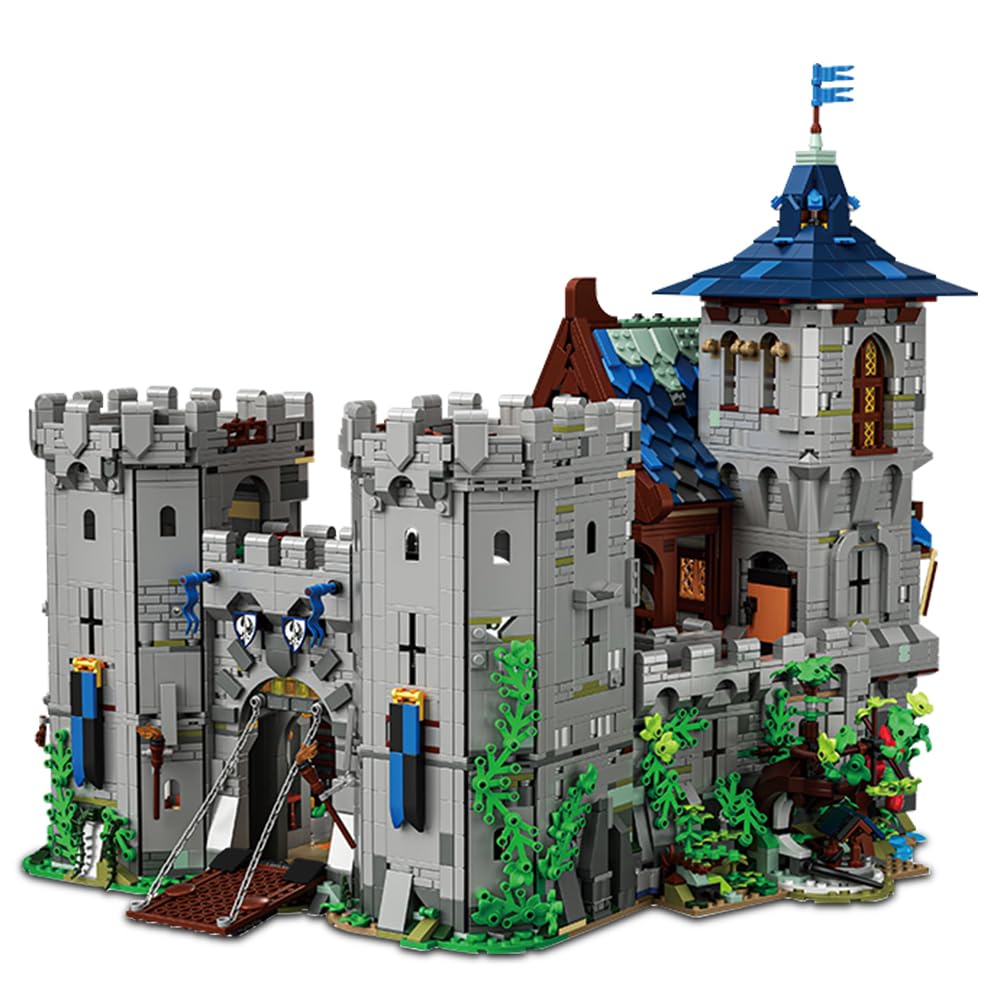 Kit de construcción medieval del castillo forestal, casa de arquitectura modular MOC, bloques de construcción de 6959 piezas, un regalo de juguete adecuado para adultos para exhibir y