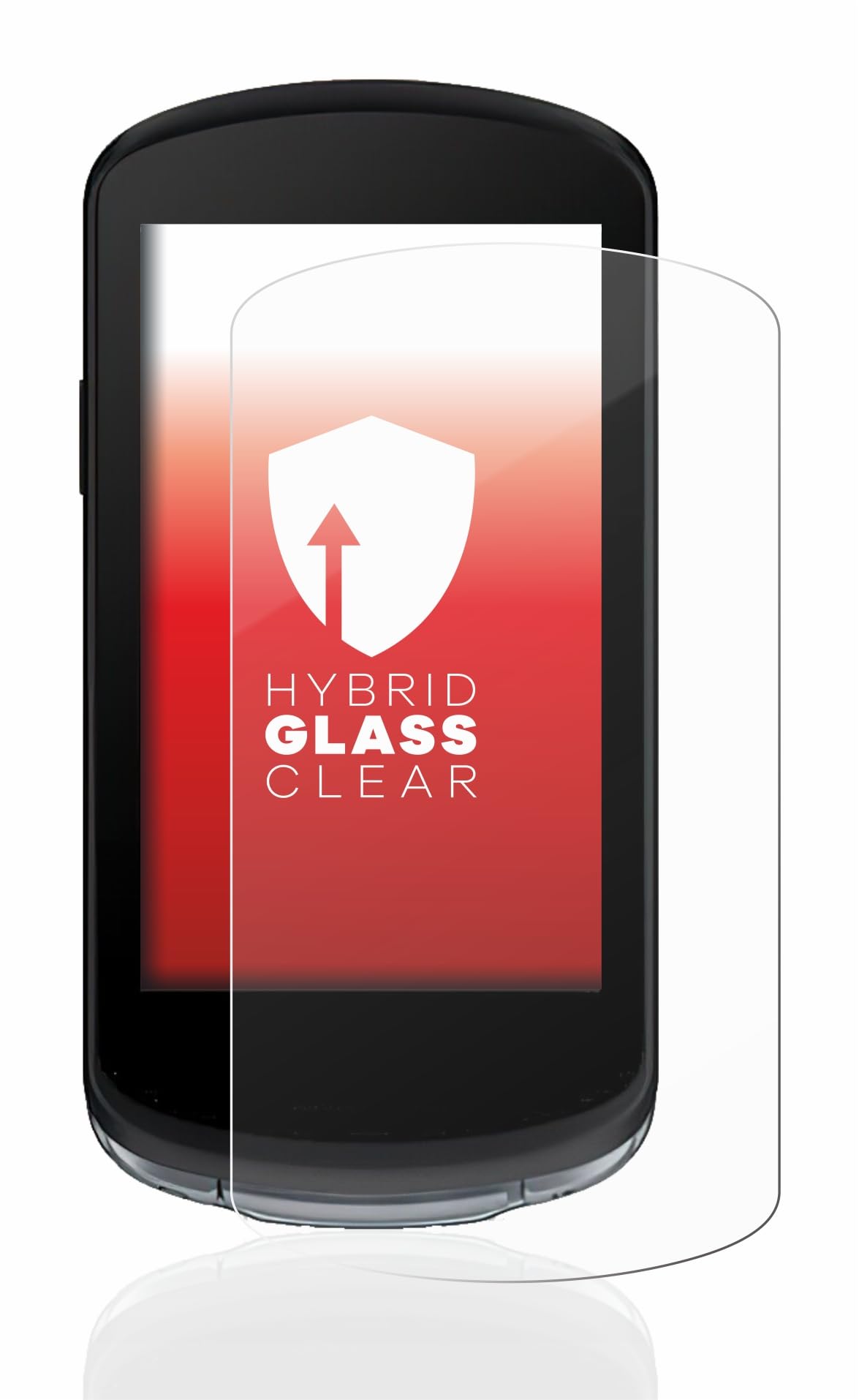upscreen Screen Protector Film compatible with Garmin Edge 1040-9H Glass Protection, Extreme Scratch Resistant