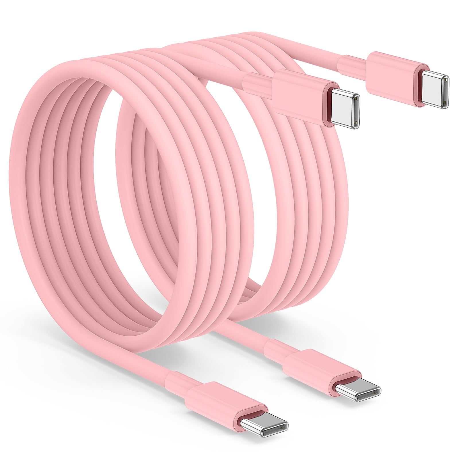 2pack 6ft USB C to C Cable, 60W Type C to Type C Fast Charging Cord for iPhone 17 16 15 P…