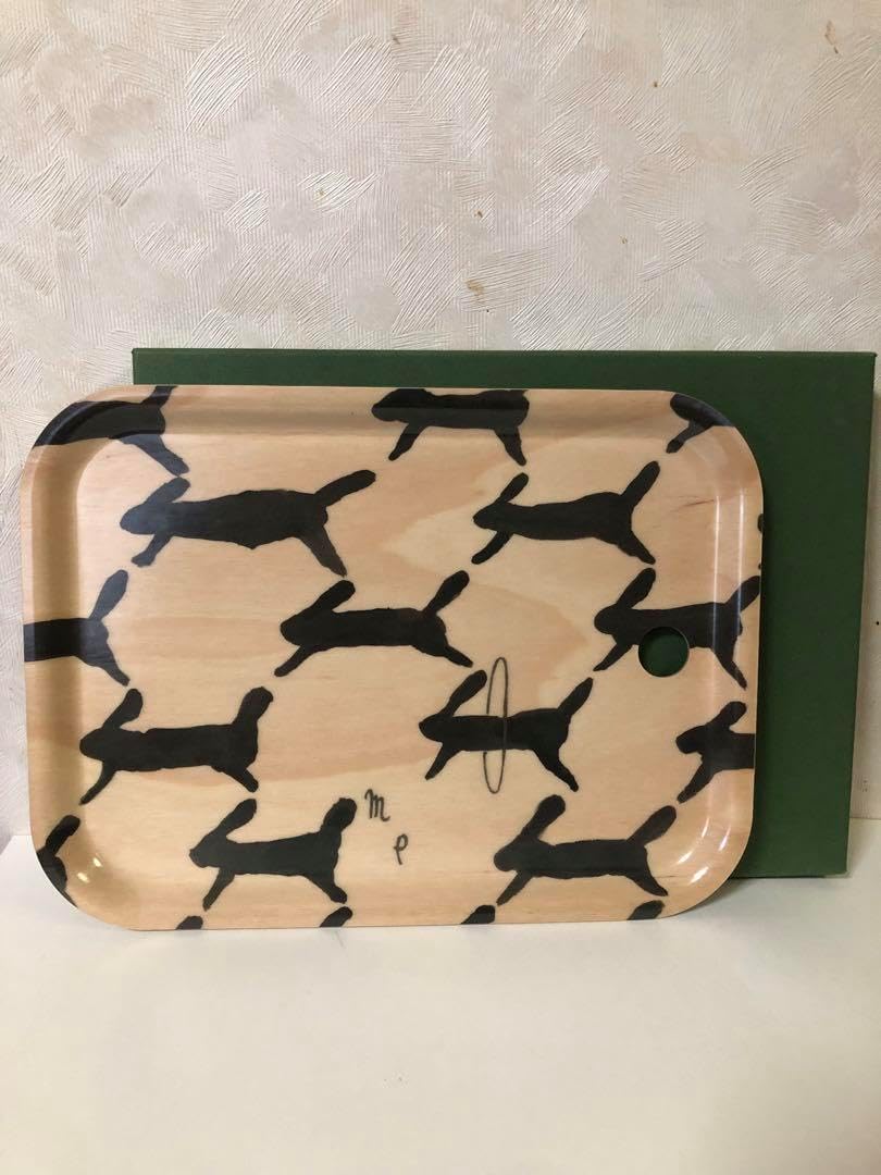 美品 ミナペルホネン トレイ ランランラン runrunrun ミナペルホネントレイ 小 runrunrun