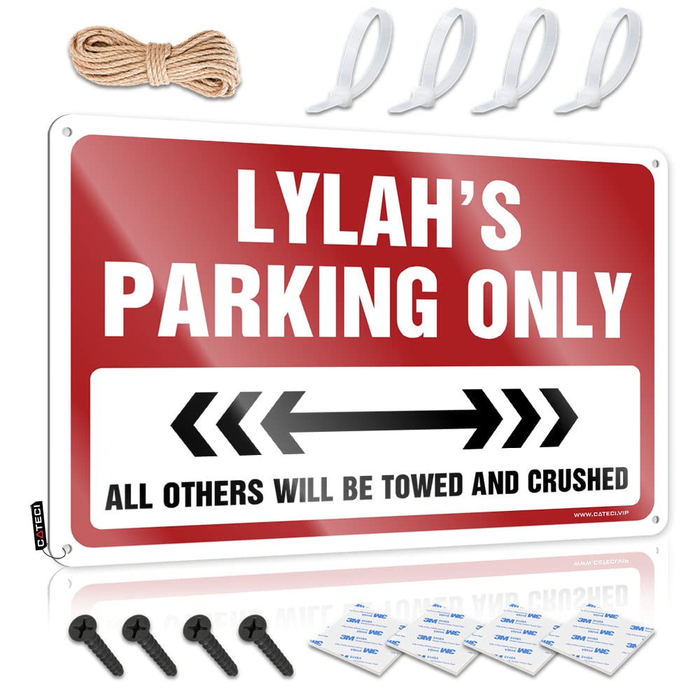 Indie Room Decor Classic Cool Wall Art - Lylah's Parking Only Rustic Wall Art Designer Easy Hang For Restaurant(30X40CM)