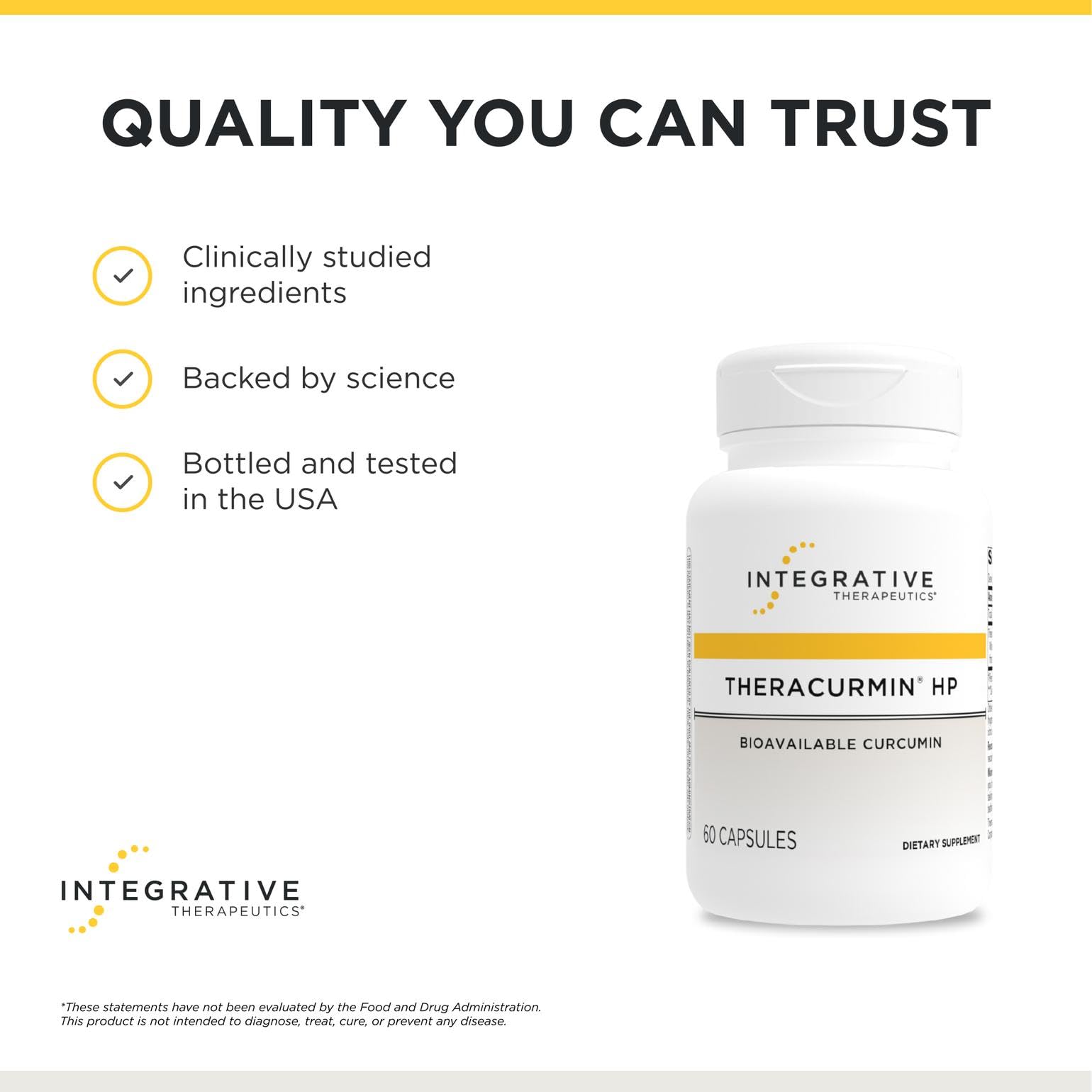 Integrative Therapeutics Theracurmin HP Turmeric Supplement, 60 Capsules — Amazon image 6