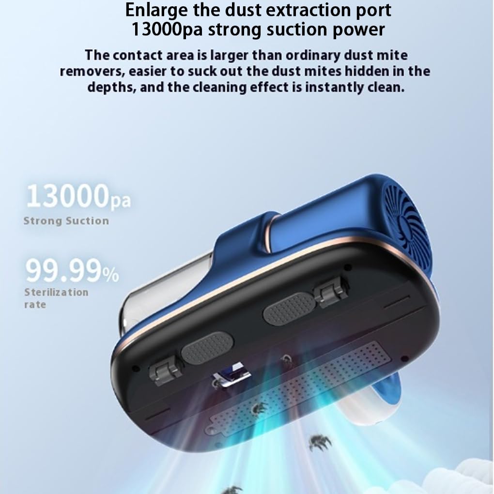 Aspiradora UV inalámbrica para una limpieza eficaz del hogar Batería de larga duración Gran potencia de succión de 13000 pa Aspiradora de mano, gris