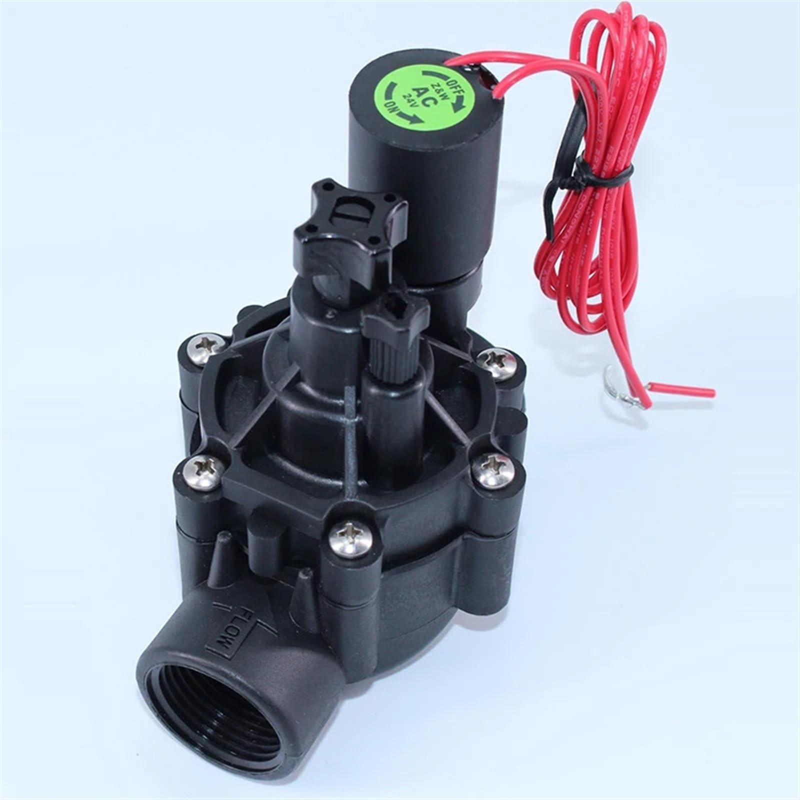 Elettrovalvola for irrigazione da 3/4" 1" con regolazione del flusso 220 V CA 24 CC a scatto for agricola(24VAC-CLOSED,1 Inch)