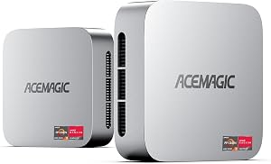 ACEMAGICIAN K1 Mini PC, AMD Ryzen R2544 Windows 11 Pro Mini PC (up to 3.70 GHz), 8GB DDR4 256GB M.2 SSD Mini Computer with RJ45 | 4K Triple Display | WiFi 5 for Home/Office/School