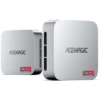 ACEMAGICIAN K1 Mini PC, AMD Ryzen R2544 Windows 11 Pro Mini PC (up to 3.70 GHz), 8GB DDR4 256GB M.2 SSD Mini Computer with RJ