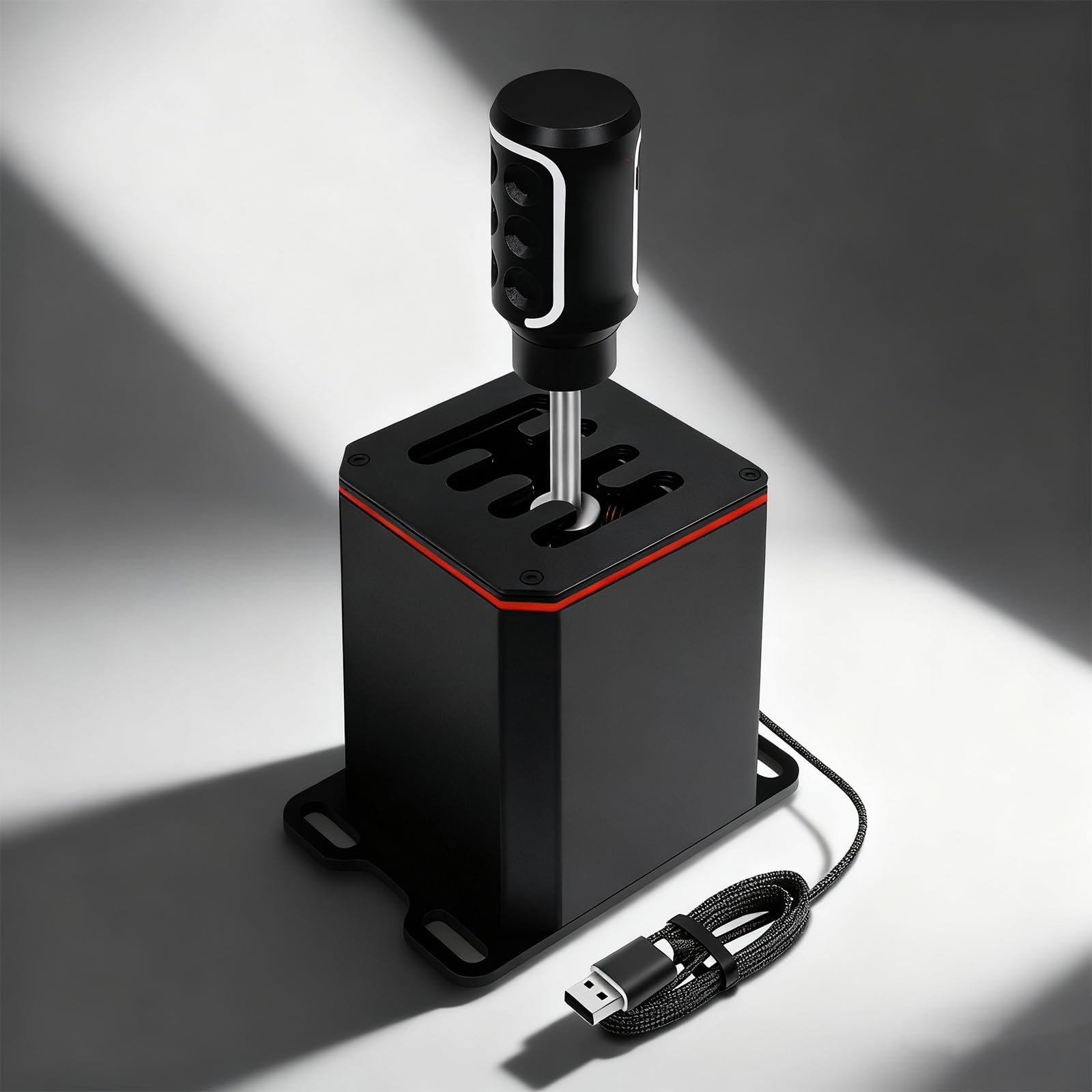 Generico Facile installazione Simulatori USB Cambio con staffa Accessori da gioco Cambio da corsa regolabile in altezza per giochi per